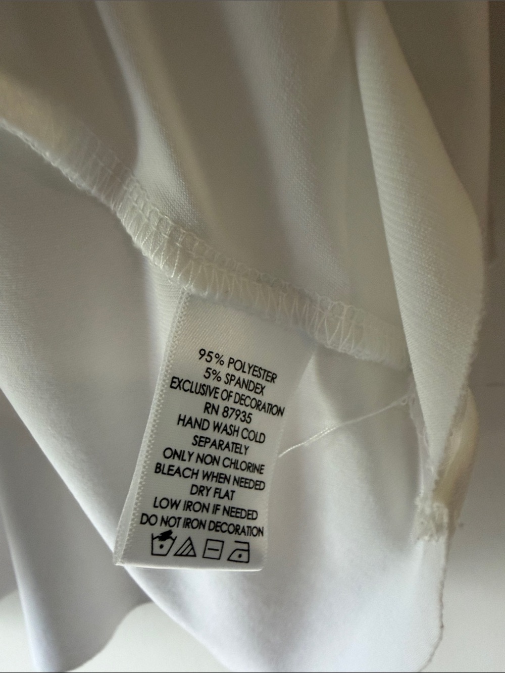 Susan Graver White Tiered Scoop Neck Tunic with Beaded Detail - Picture 3 of 6